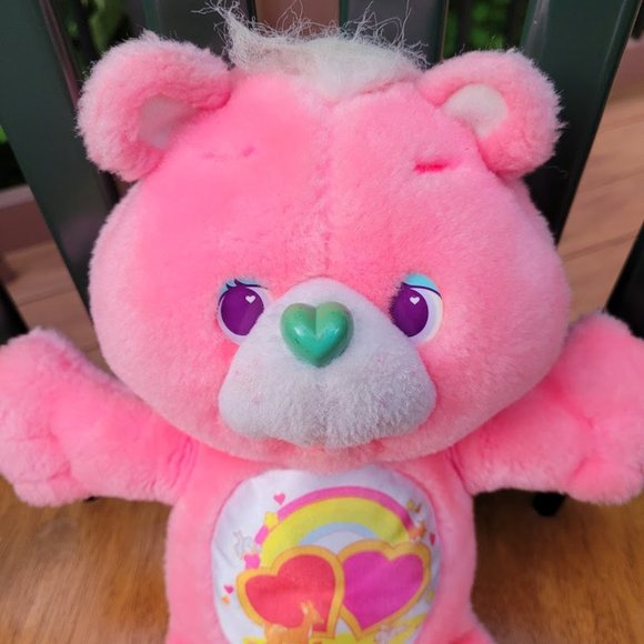 SOLD: VTG '91 Y2K Pink Love A Lot Care Bear Plush Cuddle Buddy Collector Toy - Picture 7 of 8